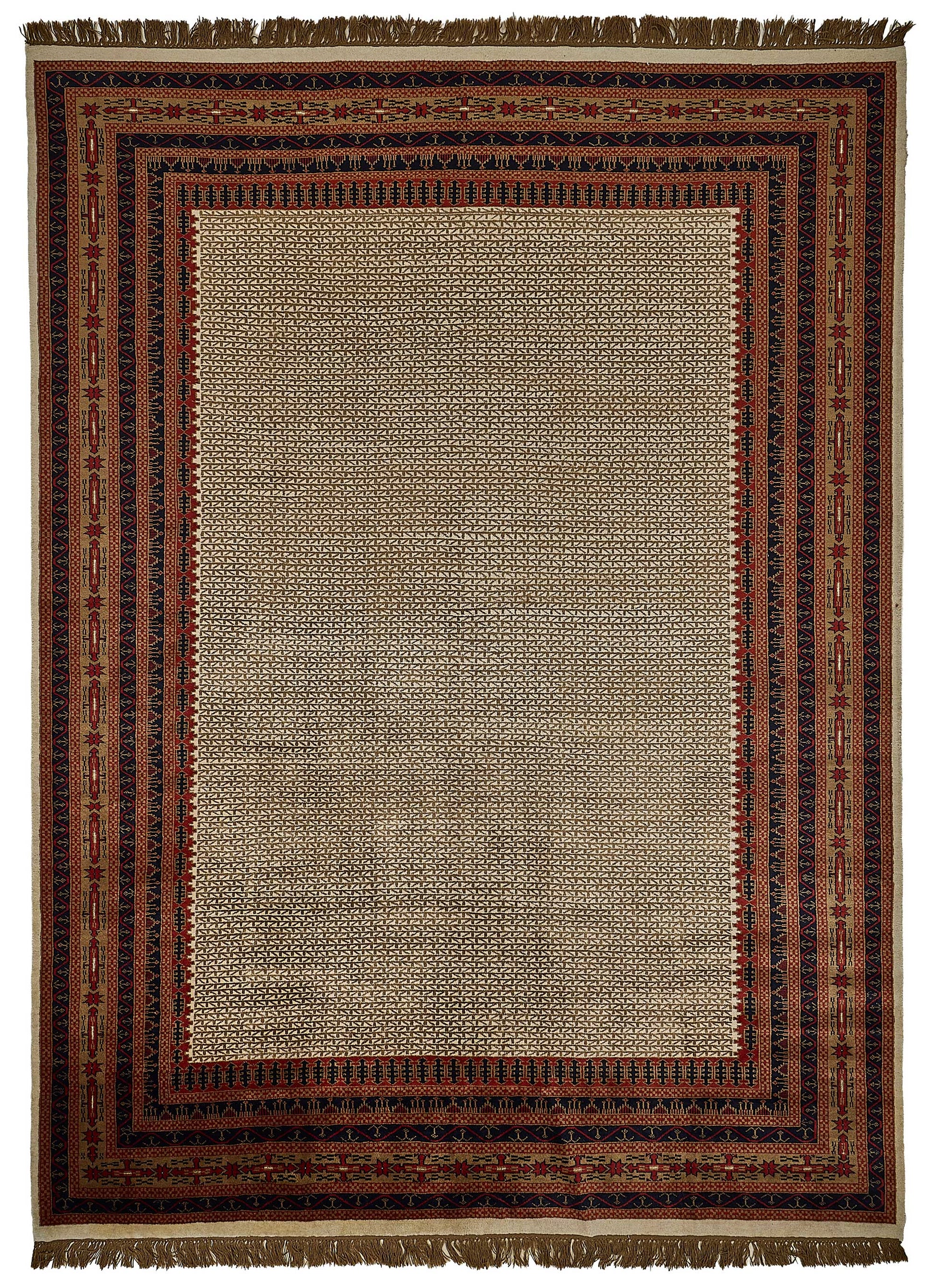 9x13 Beige Turkish Contemporary Oushak Rug - 51507