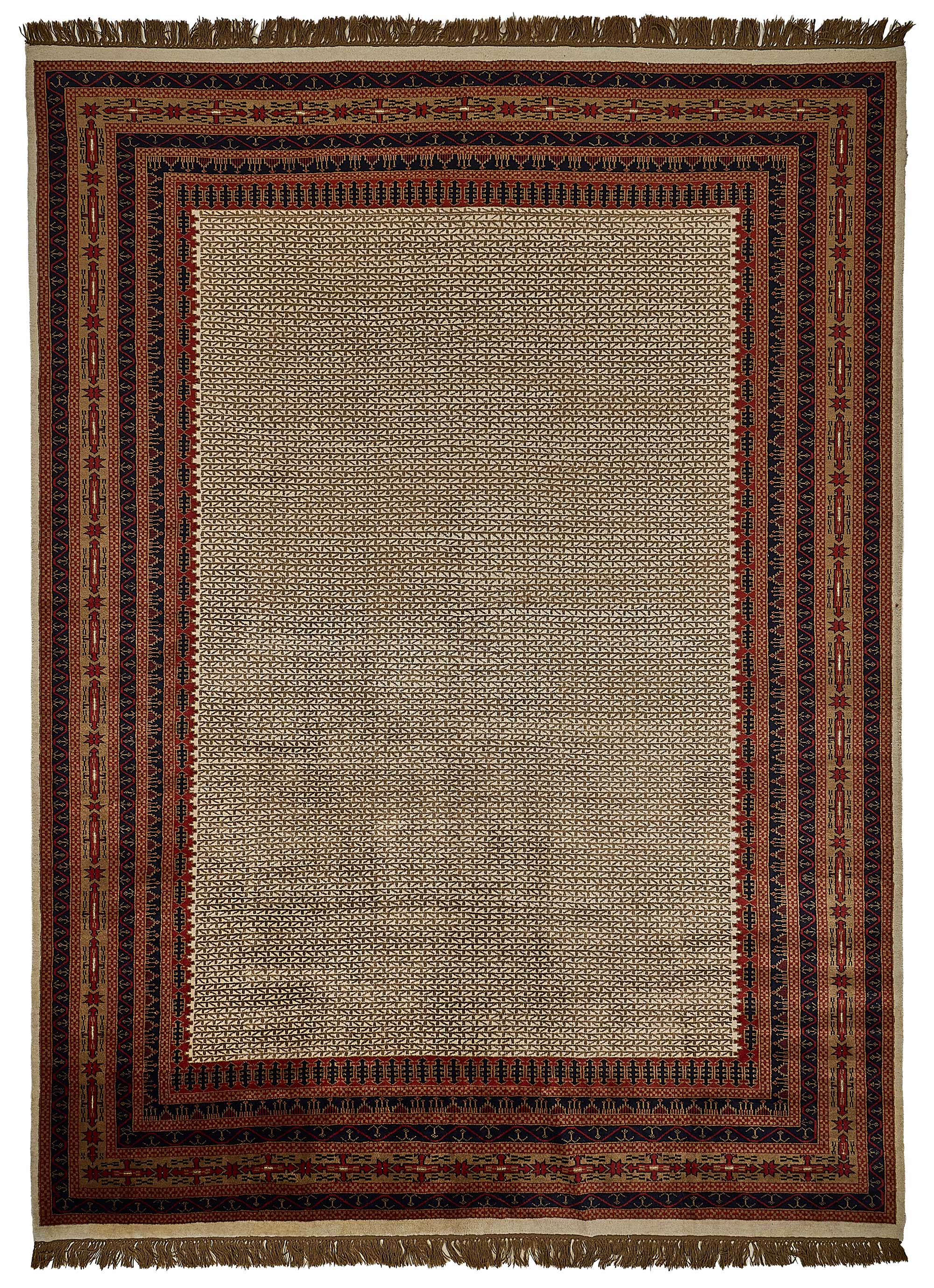 9x13 Beige Turkish Contemporary Oushak Rug - 51507