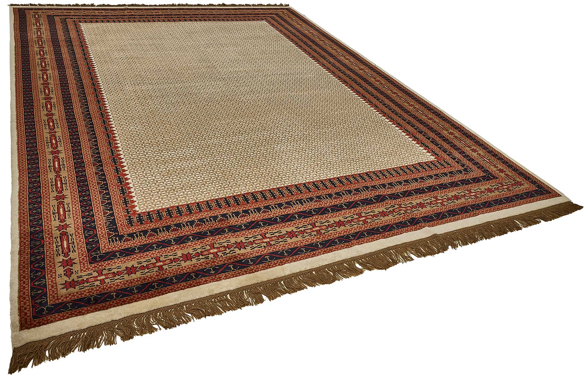 9x13 Beige Turkish Contemporary Oushak Rug - 51507