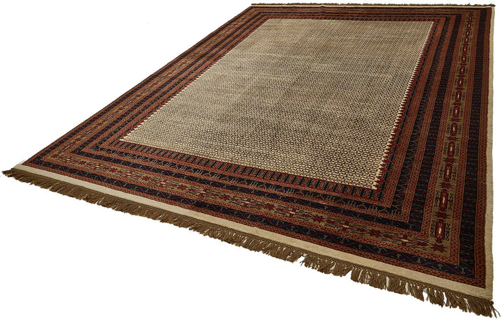9x13 Beige Turkish Contemporary Oushak Rug - 51507