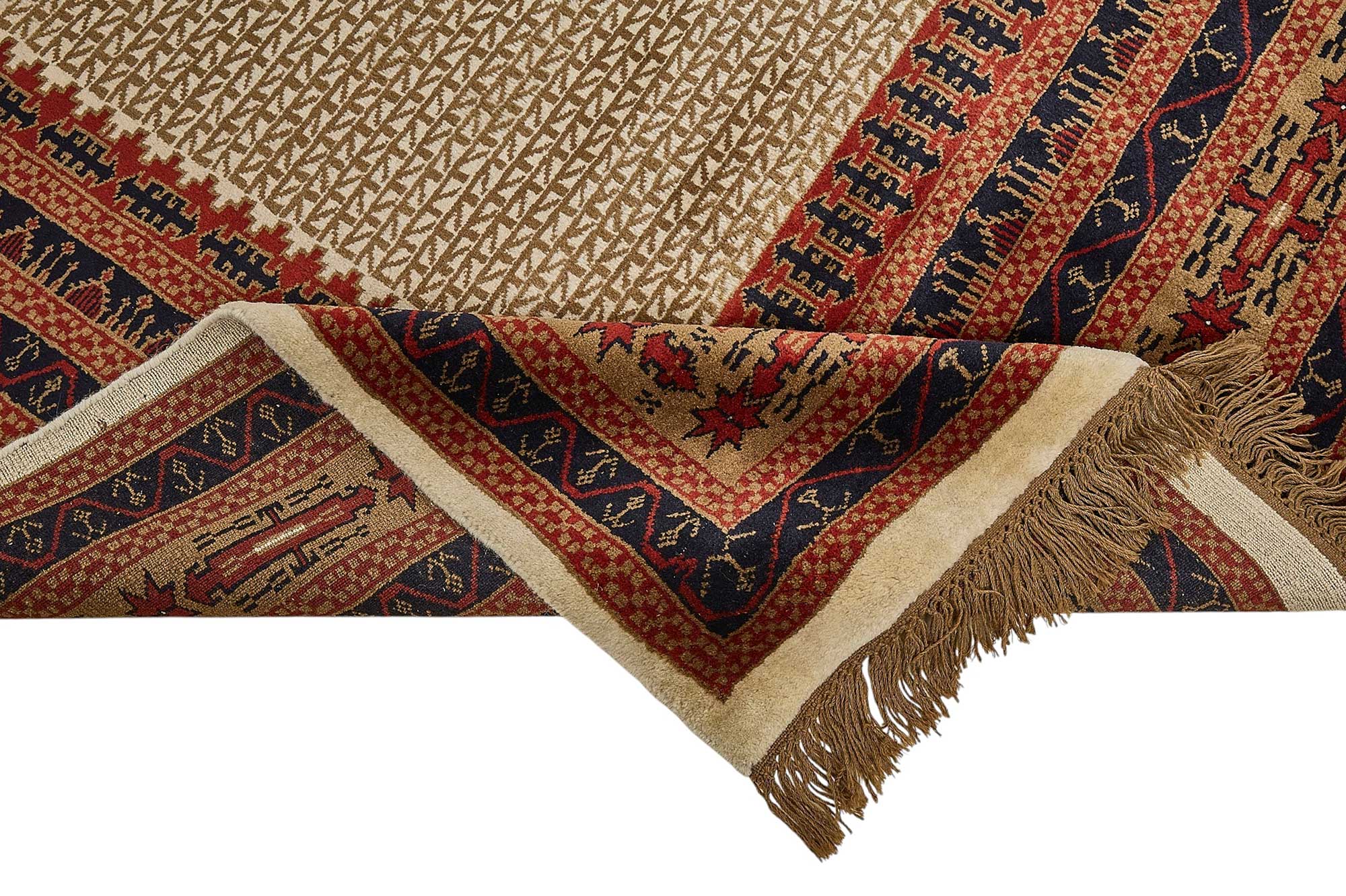 9x13 Beige Turkish Contemporary Oushak Rug - 51507