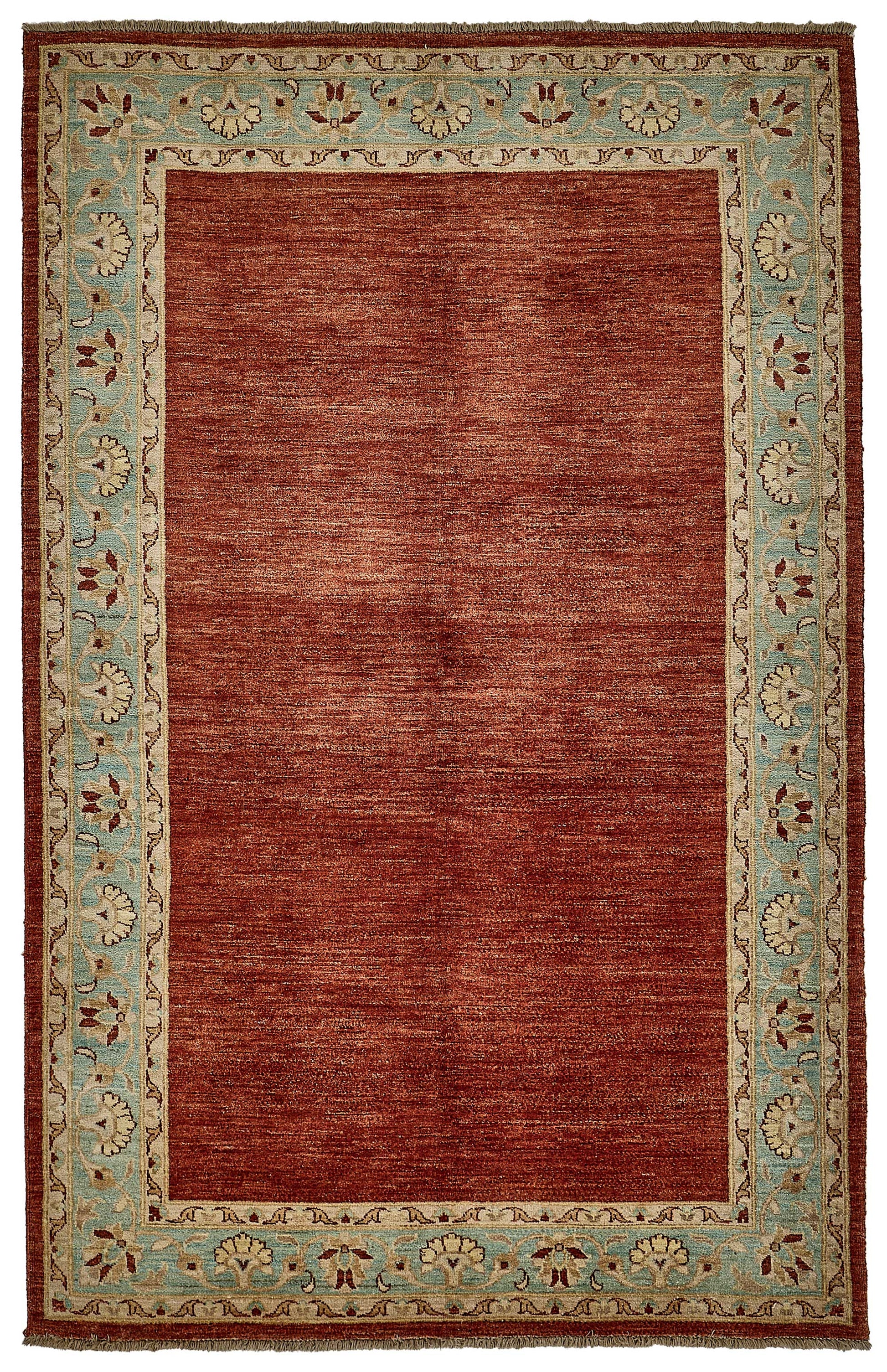 5x8 Red Handmade Traditional Oushak Rug - 51511