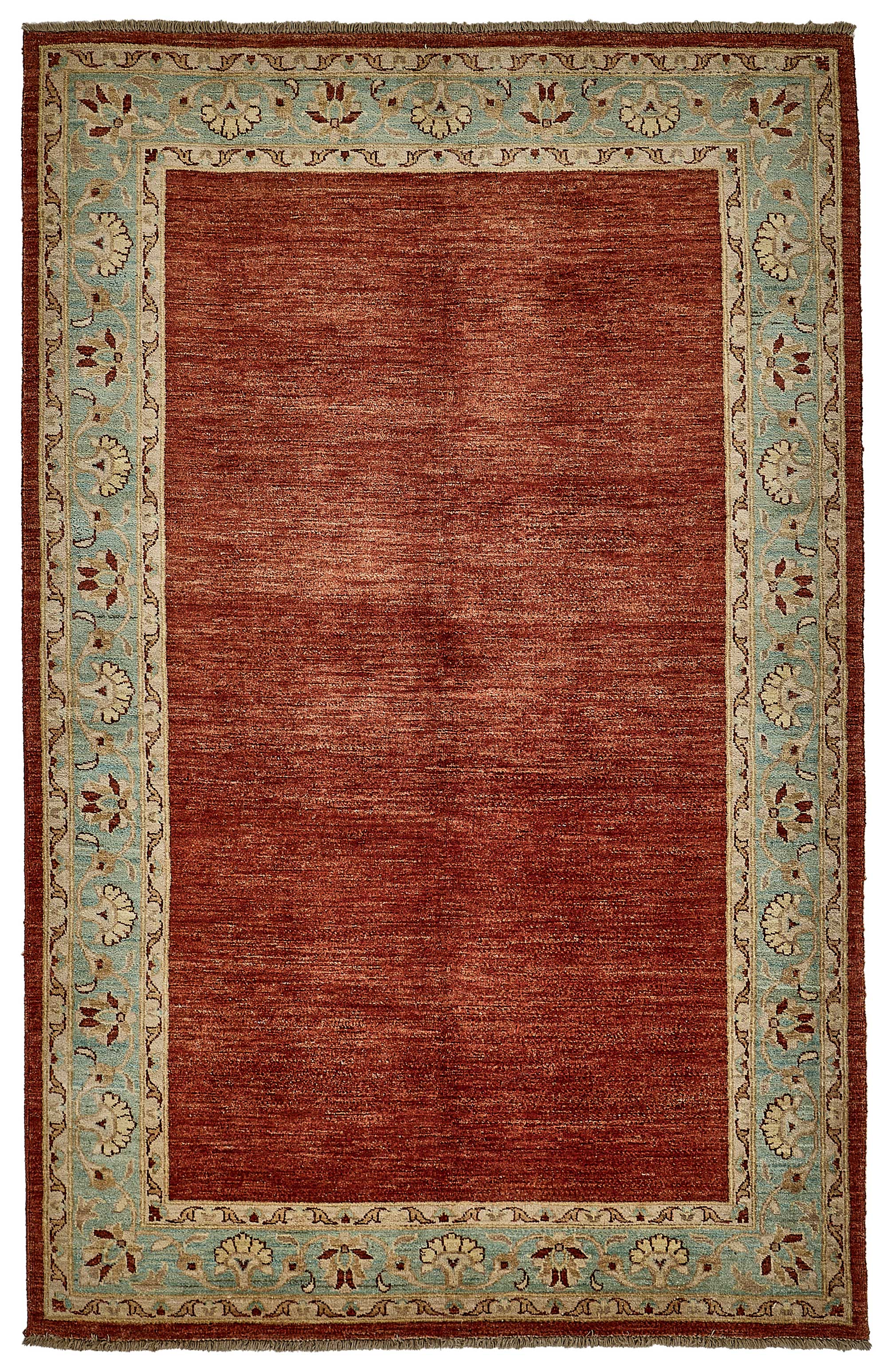 5x8 Red Handmade Traditional Oushak Rug - 51511