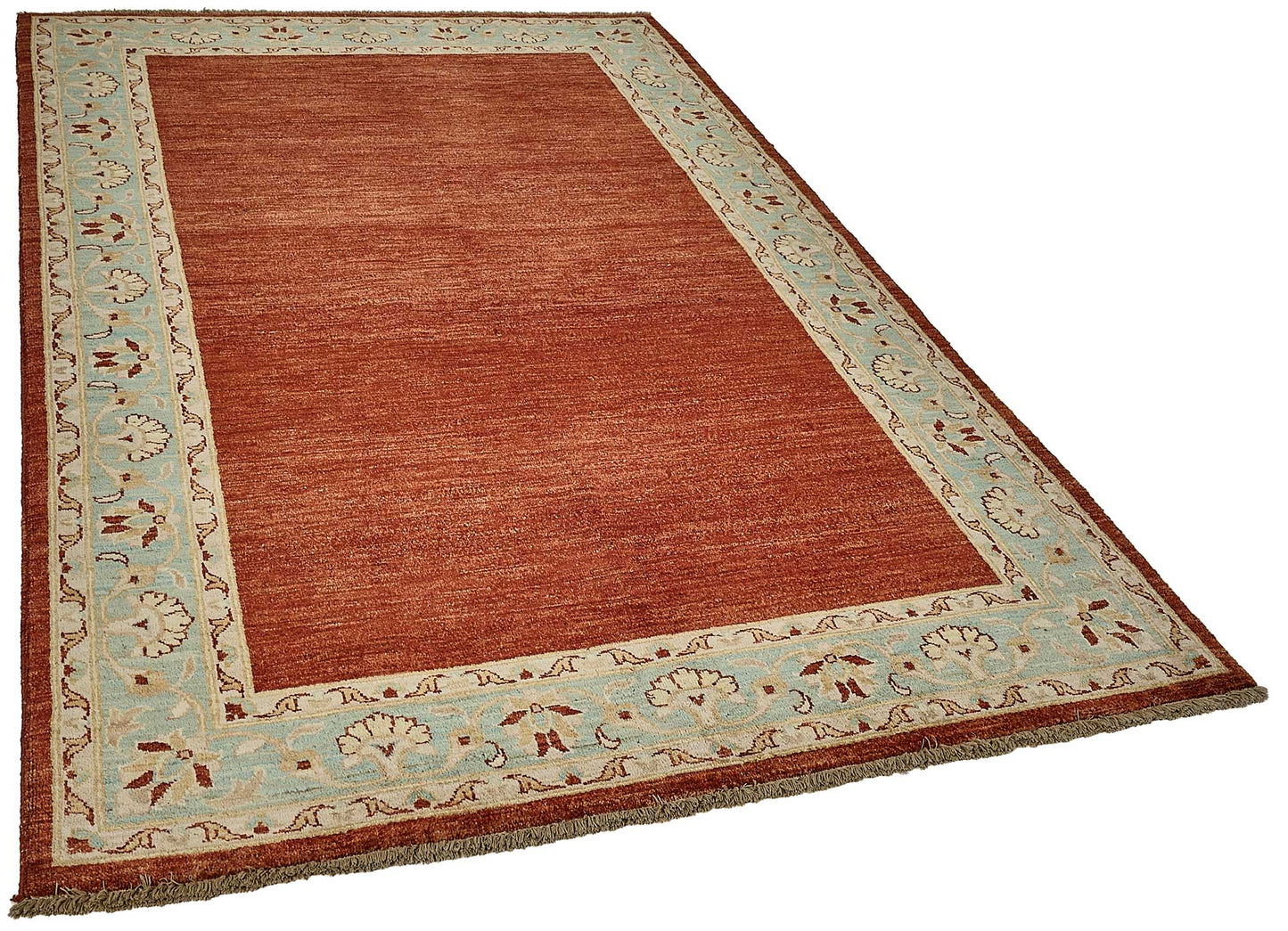 5x8 Red Handmade Traditional Oushak Rug - 51511