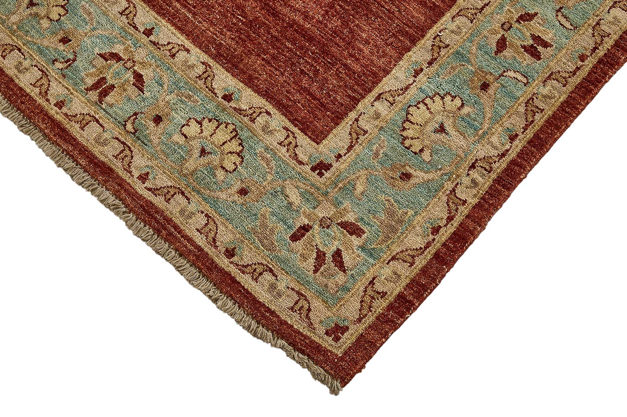 5x8 Red Handmade Traditional Oushak Rug - 51511
