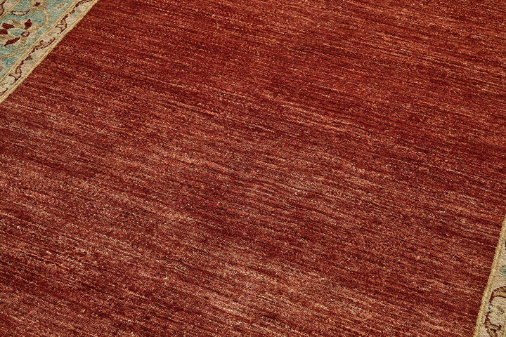 5x8 Red Handmade Traditional Oushak Rug - 51511