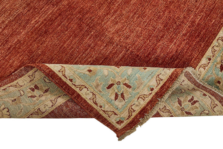 5x8 Red Handmade Traditional Oushak Rug - 51511
