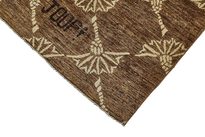 6x8 Brown Traditional Tribal Oushak Rug - 51514