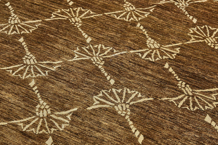 6x8 Brown Traditional Tribal Oushak Rug - 51514