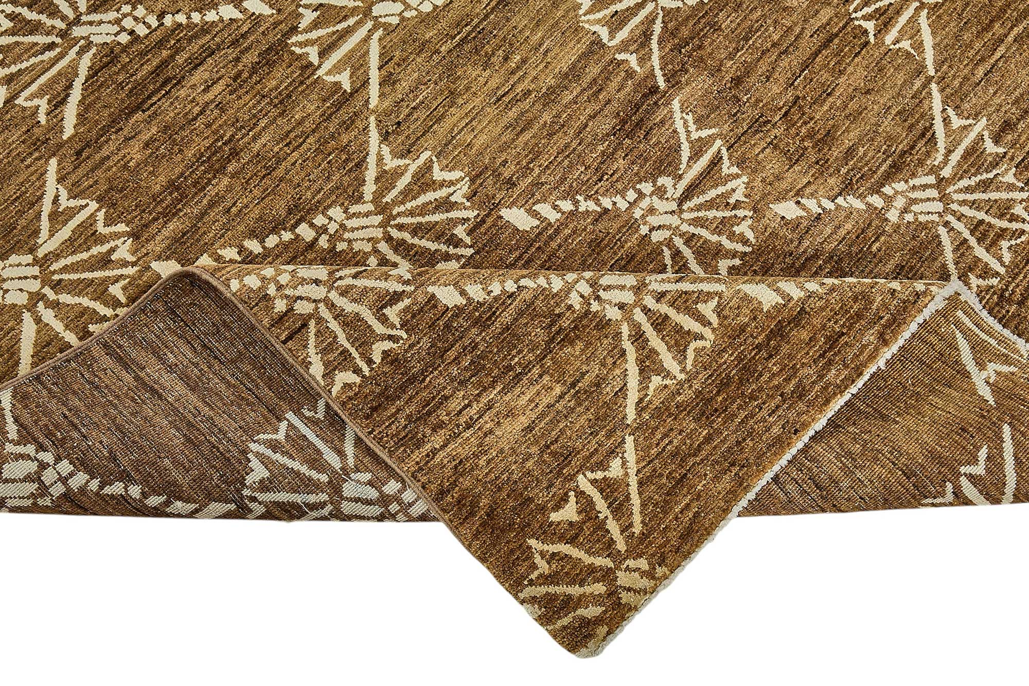 6x8 Brown Traditional Tribal Oushak Rug - 51514