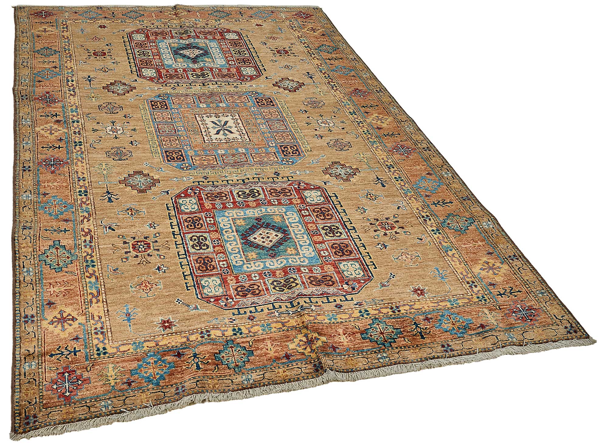 5x8 Multicolor Medallion Oushak Rug - 51516