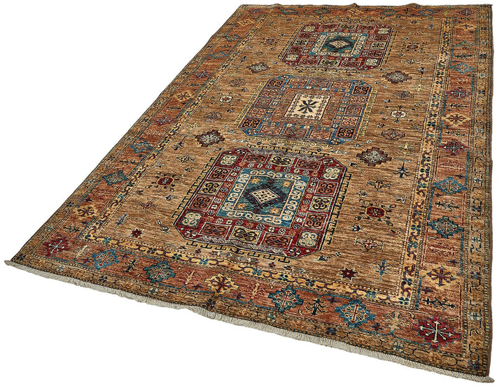 5x8 Multicolor Medallion Oushak Rug - 51516