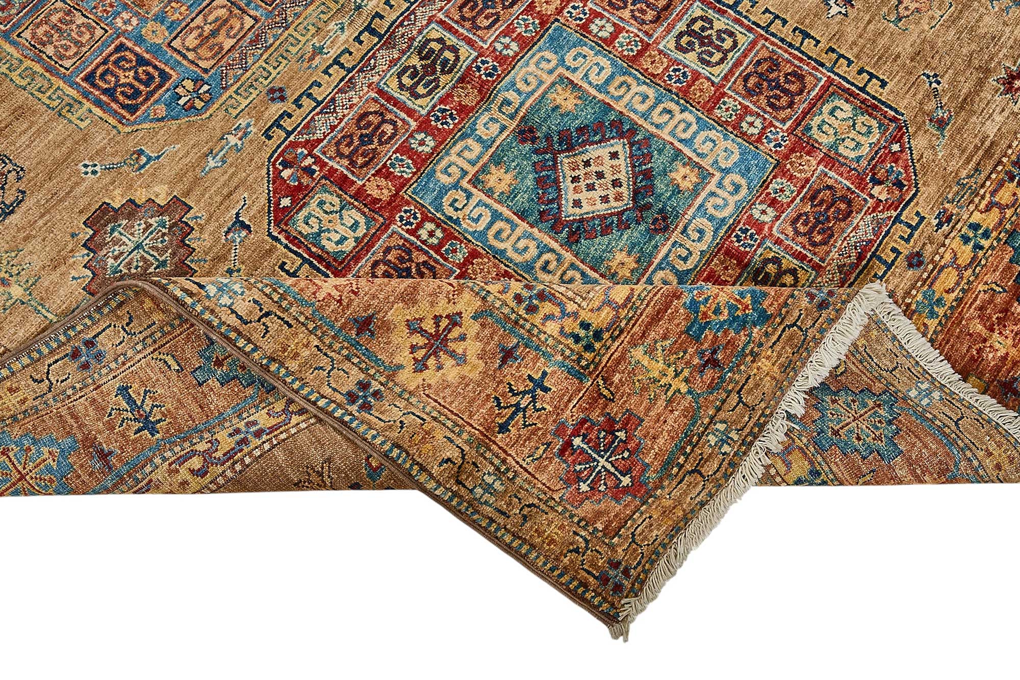5x8 Multicolor Medallion Oushak Rug - 51516