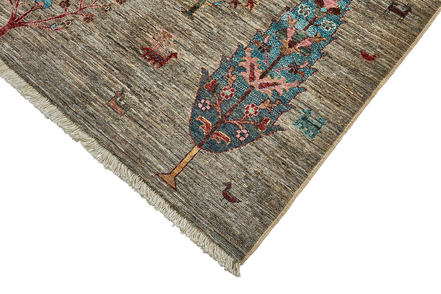 6x8 Grey Handmade Tribal Oushak Rug - 51517