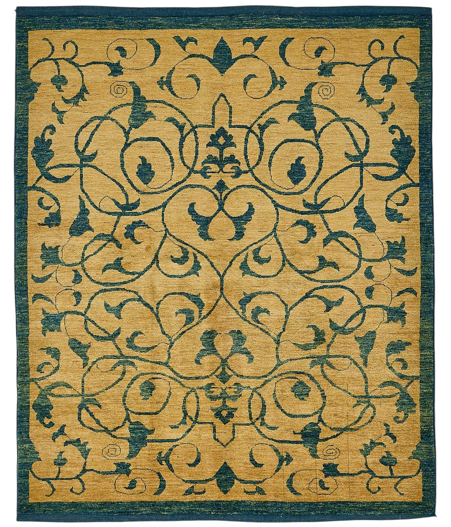 6x8 Beige Floral Oushak Rug - 51520