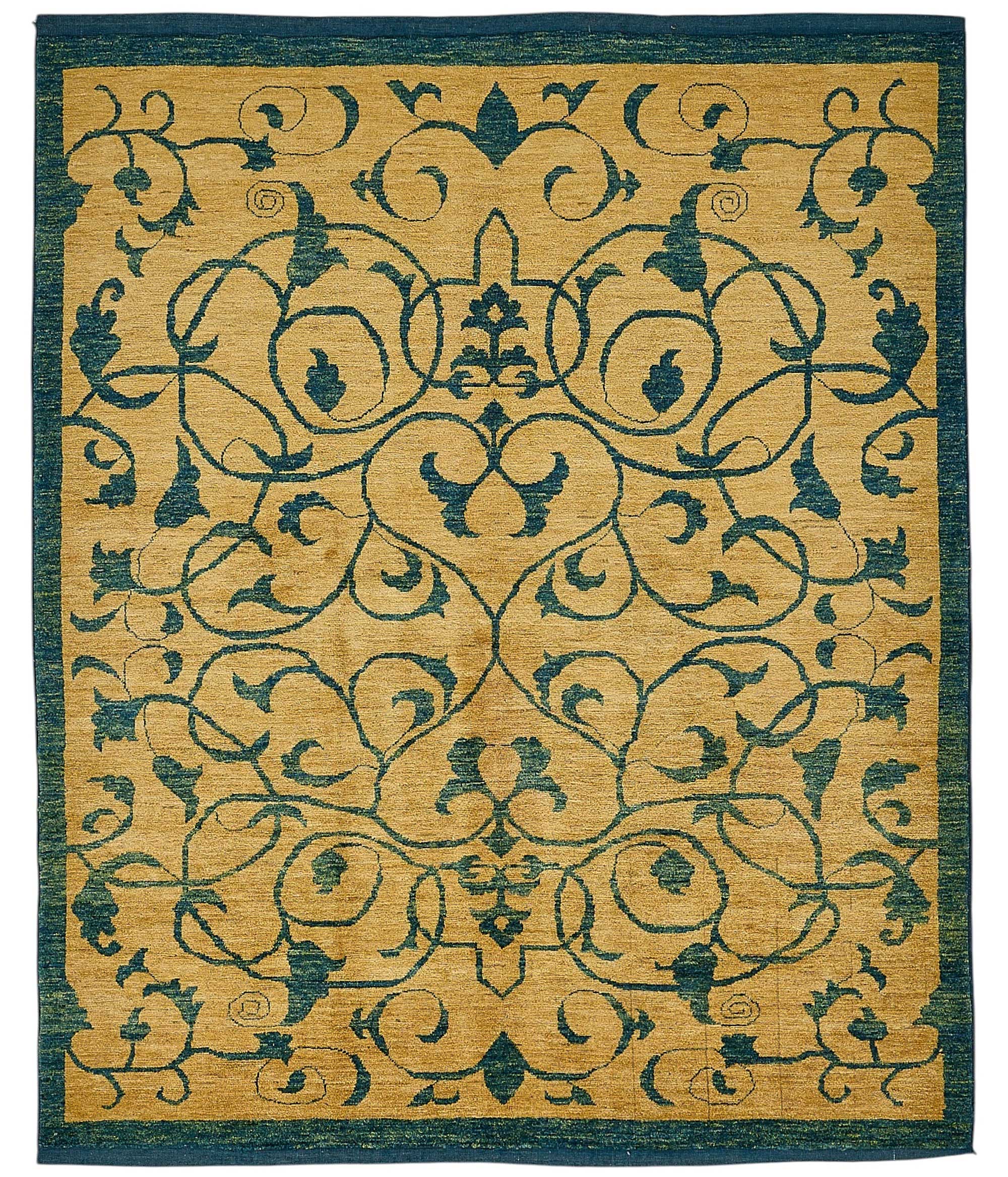 6x8 Beige Floral Oushak Rug - 51520