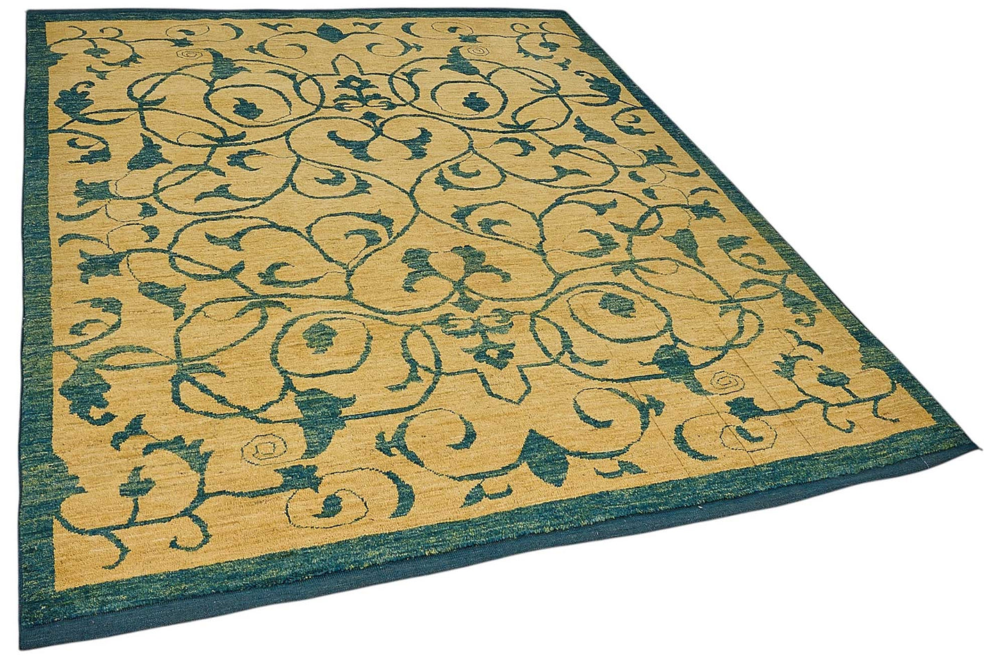 6x8 Beige Floral Oushak Rug - 51520