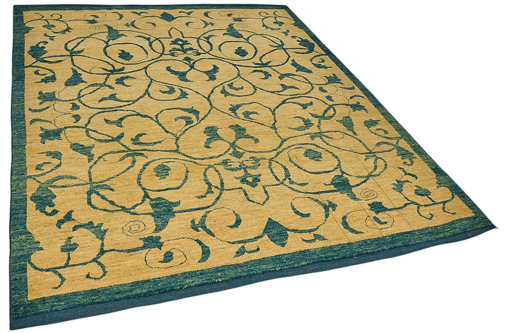 6x8 Beige Floral Oushak Rug - 51520