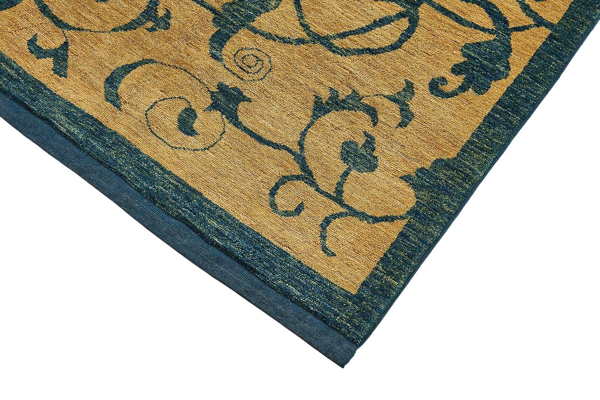 6x8 Beige Floral Oushak Rug - 51520