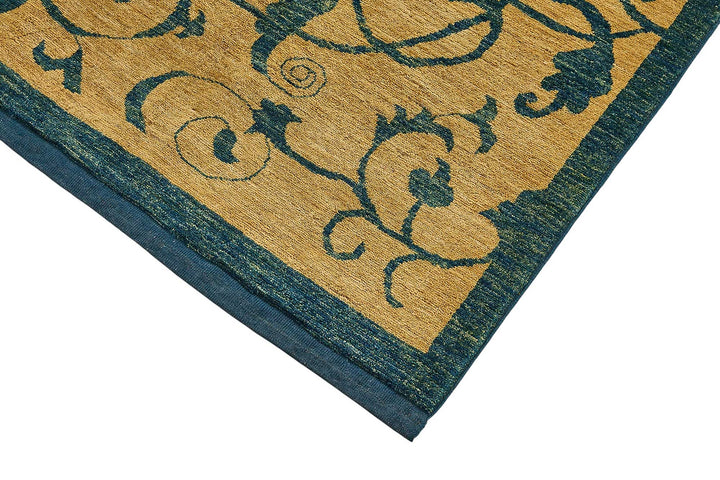 6x8 Beige Floral Oushak Rug - 51520