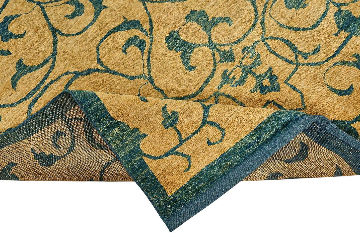 6x8 Beige Floral Oushak Rug - 51520