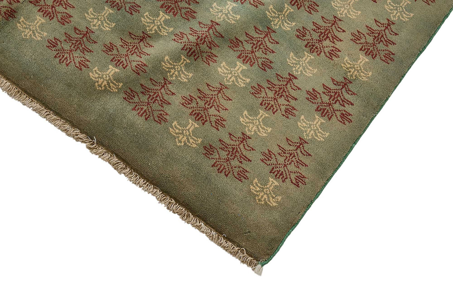 5x8 Grey Traditional Floral Oushak Rug - 51521