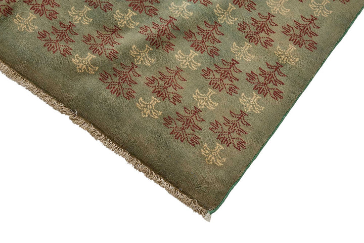 5x8 Grey Traditional Floral Oushak Rug - 51521