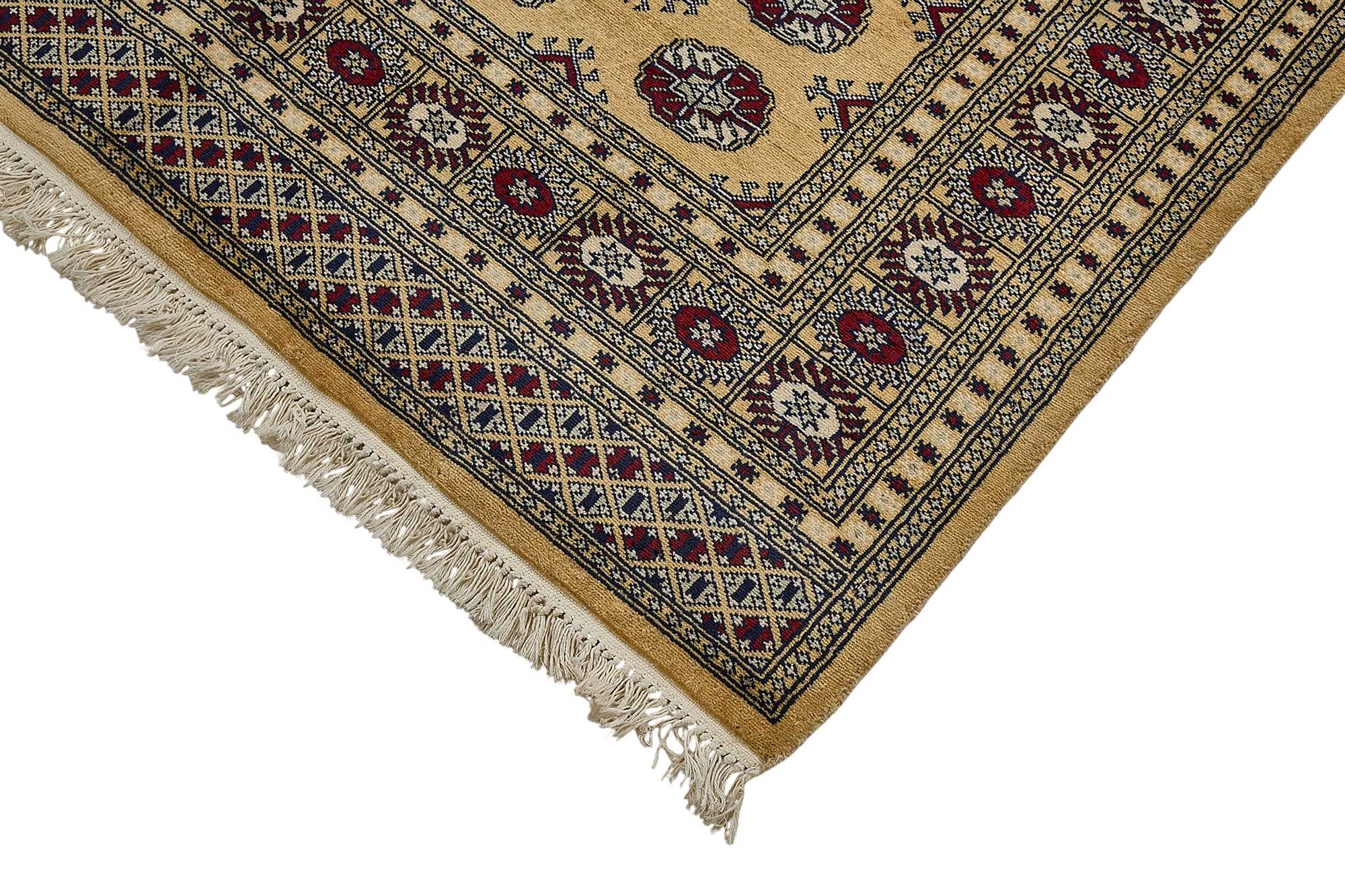 5x8 Beige Turkish Geometric Oushak Rug - 51523