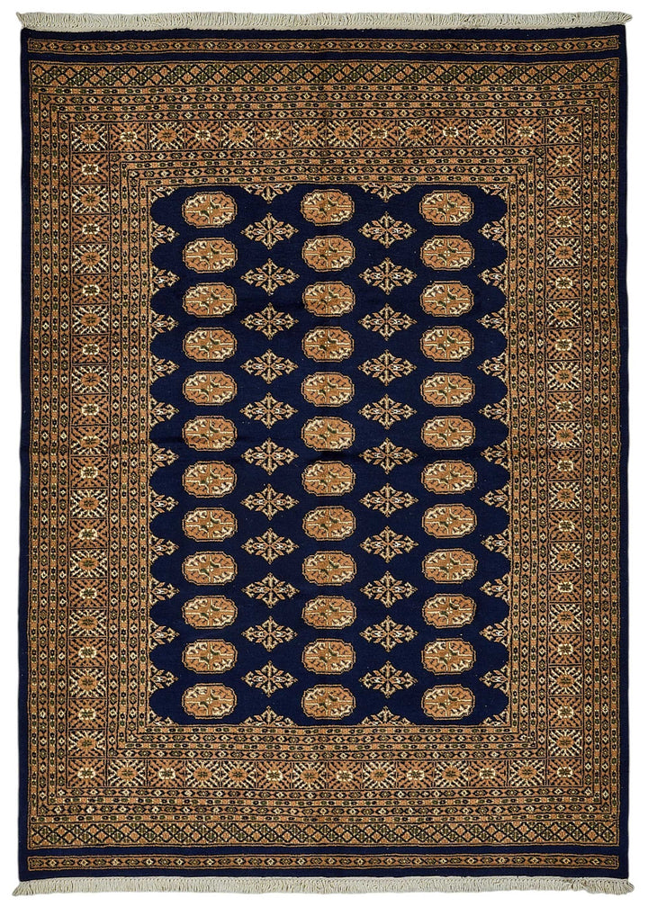 5x8 Blue Geometric Oushak Rug - 51524