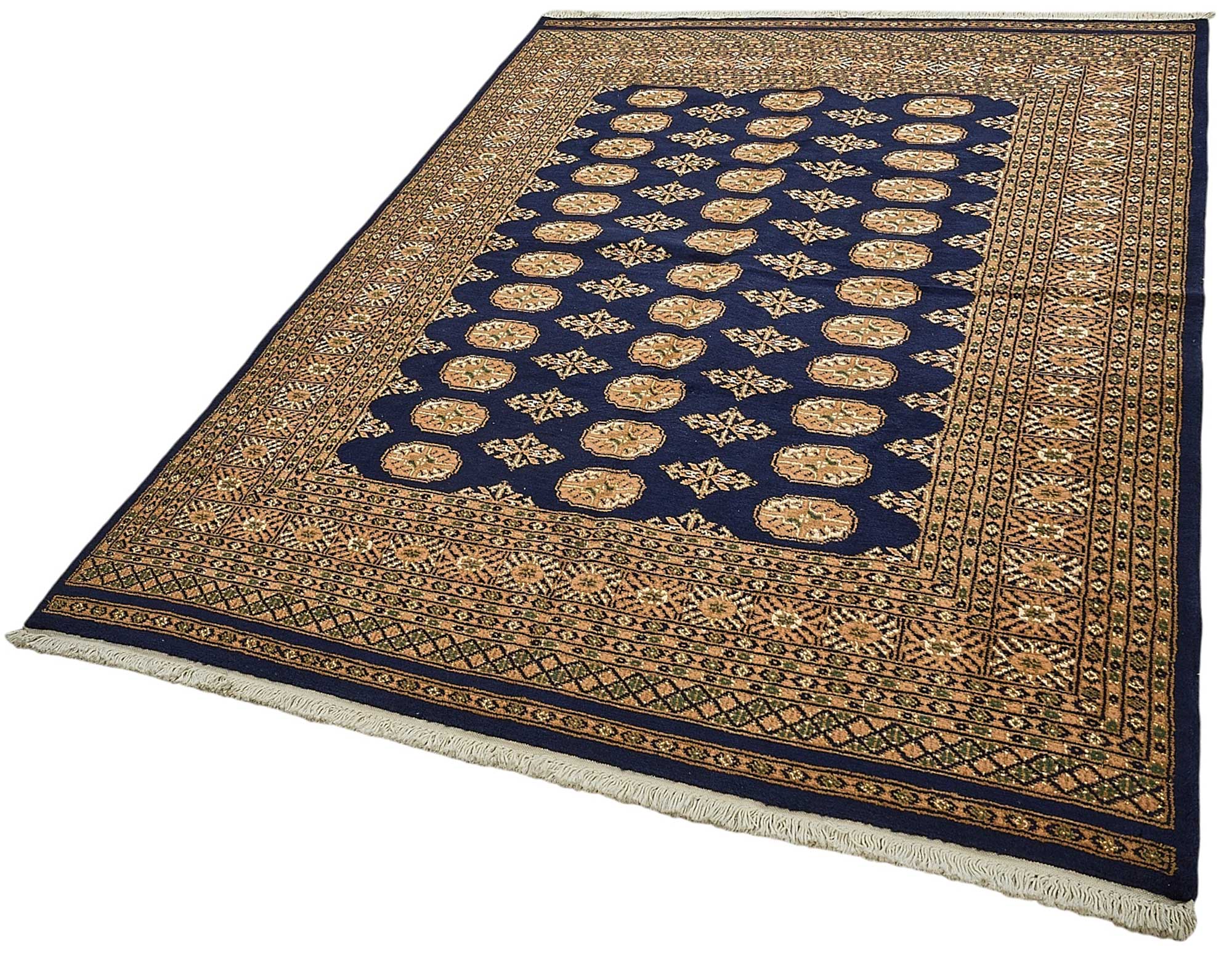 5x8 Blue Geometric Oushak Rug - 51524
