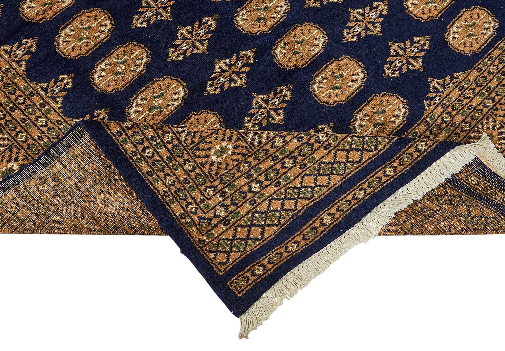 5x8 Blue Geometric Oushak Rug - 51524