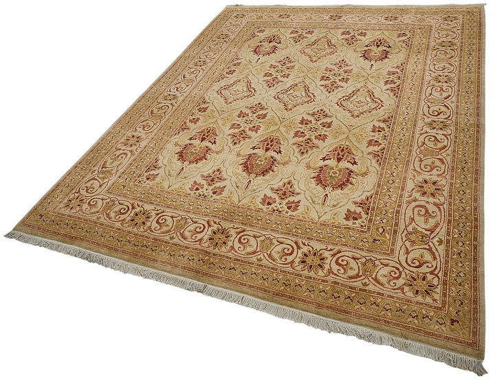 6x8 Beige Classic Oushak Rug - 51526