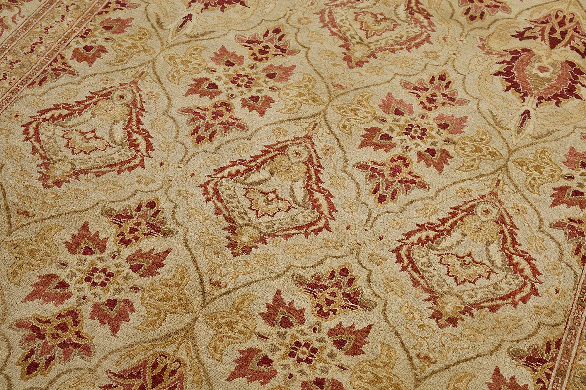 6x8 Beige Classic Oushak Rug - 51526