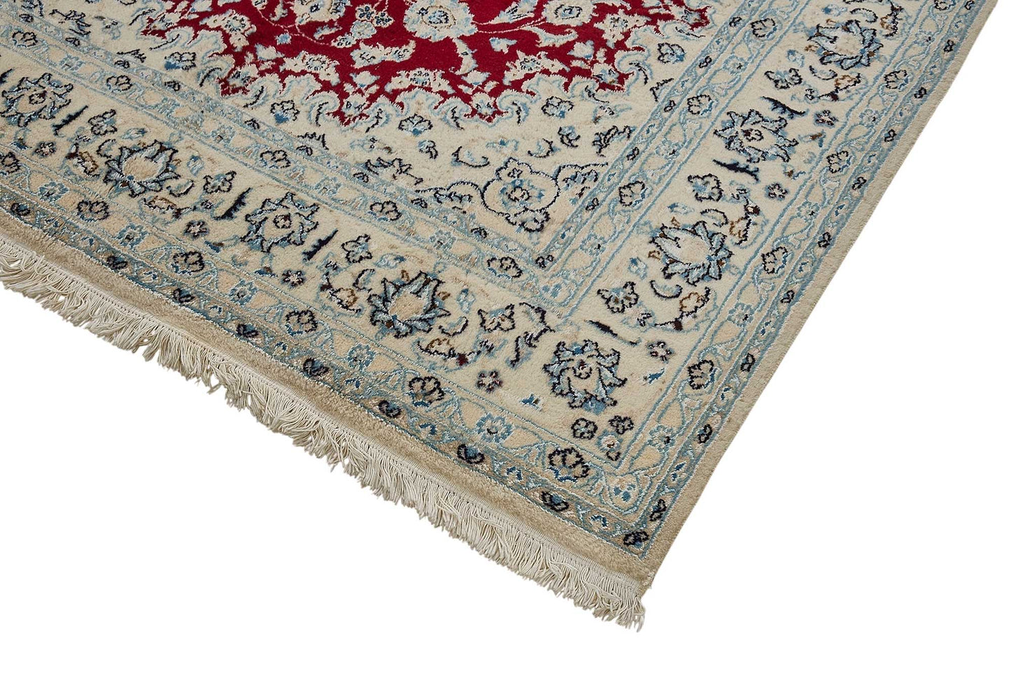 6x10 Beige Floral Medallion Oushak Rug - 51528