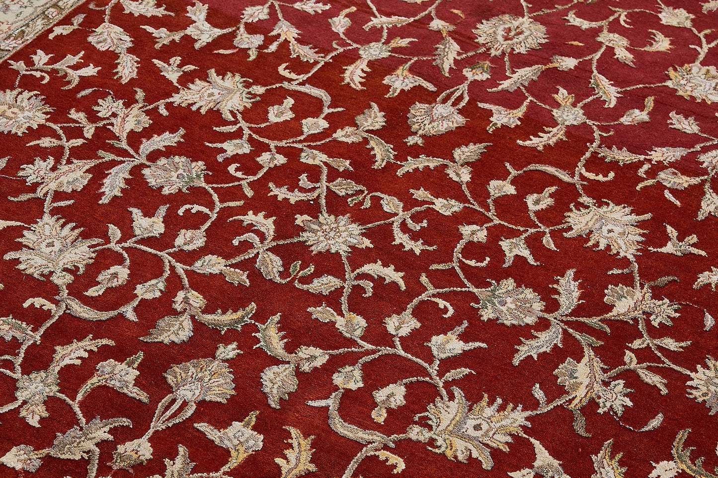 6x9 Red Turkish Floral Oushak Rug - 51531