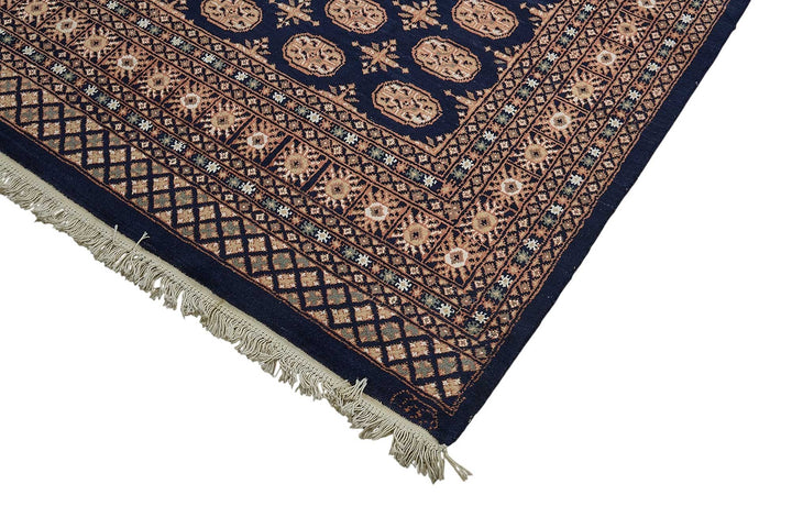 6x9 Blue Geometric Oushak Rug - 51532