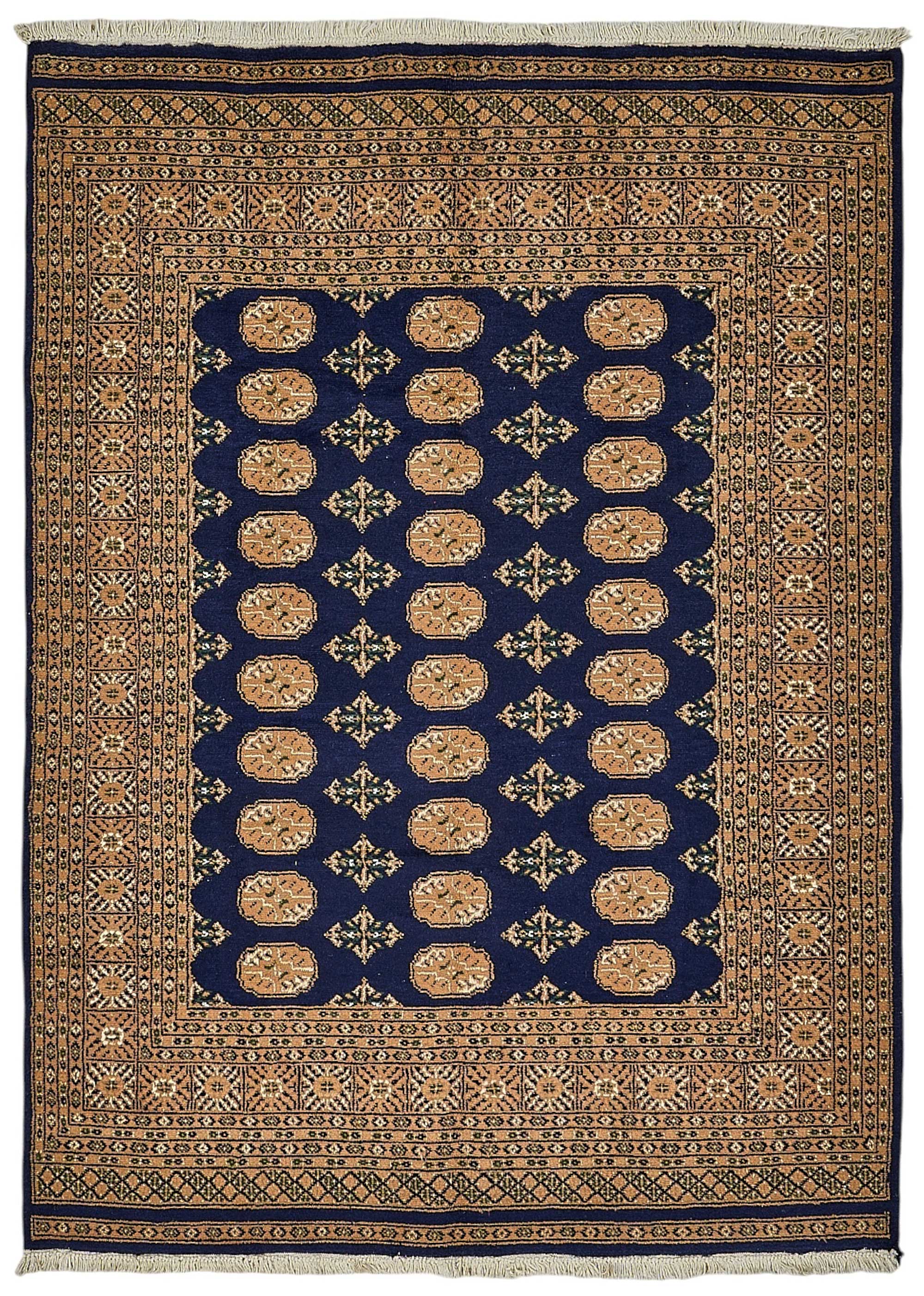 5x7 Blue Traditional Geometric Oushak Rug - 51534