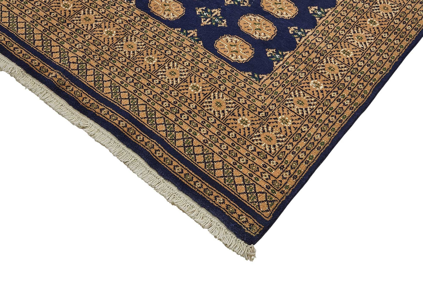 5x7 Blue Traditional Geometric Oushak Rug - 51534