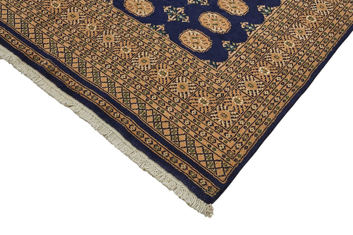 5x7 Blue Traditional Geometric Oushak Rug - 51534