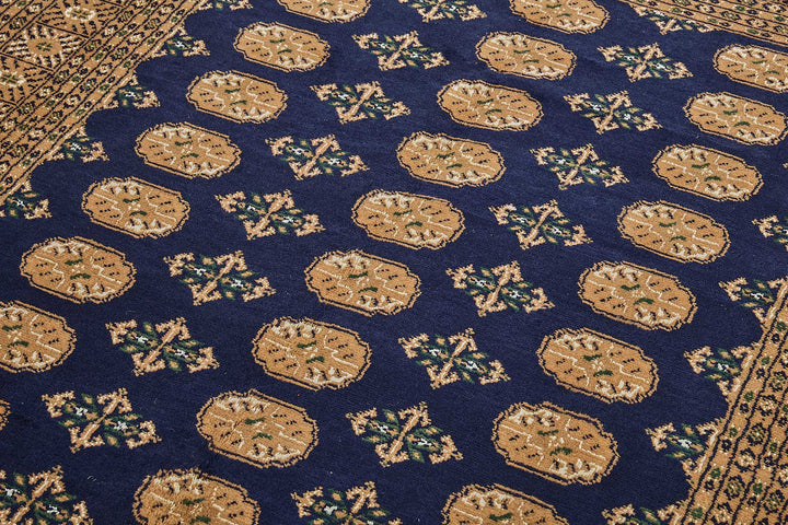5x7 Blue Traditional Geometric Oushak Rug - 51534