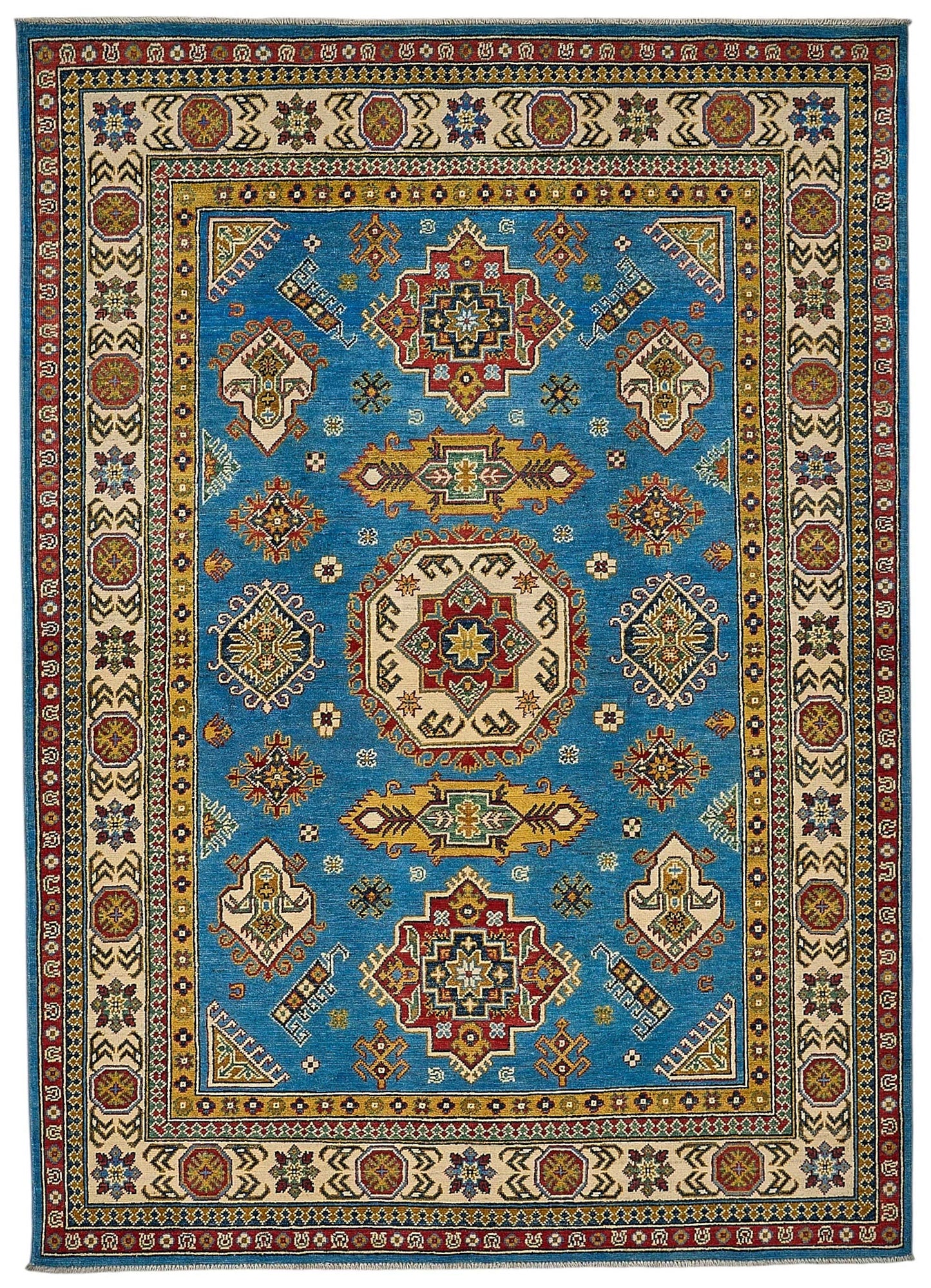 6x8 Blue Medallion Oushak Rug - 51536