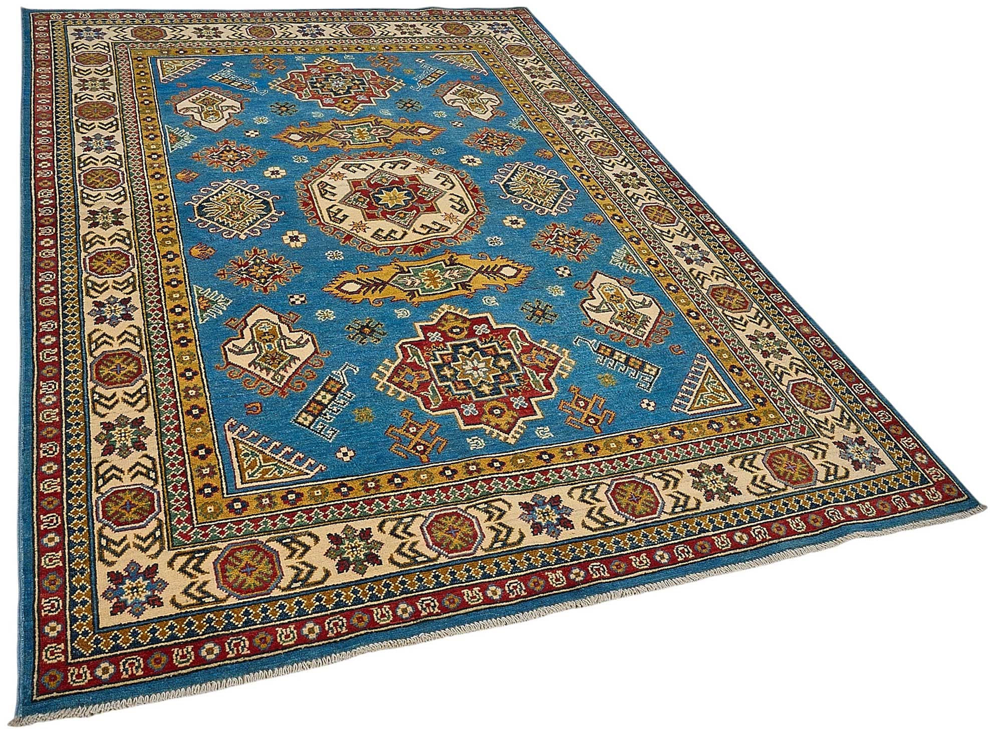 6x8 Blue Medallion Oushak Rug - 51536