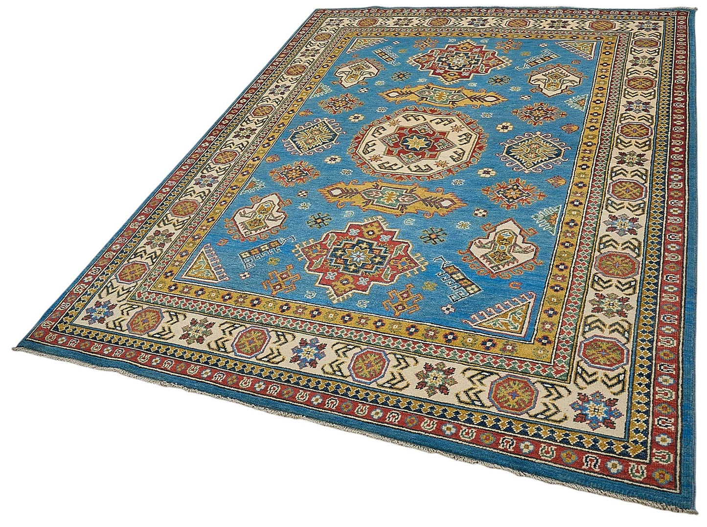 6x8 Blue Medallion Oushak Rug - 51536