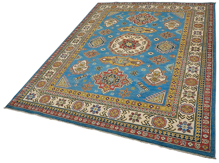 6x8 Blue Medallion Oushak Rug - 51536