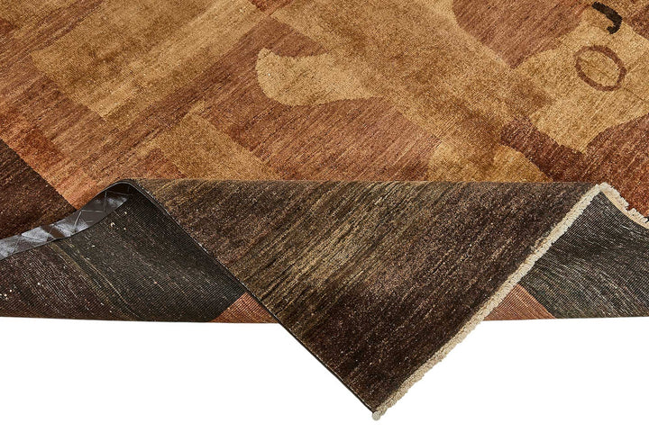 7x8 Brown Handmade Contemporary Oushak Rug - 51538
