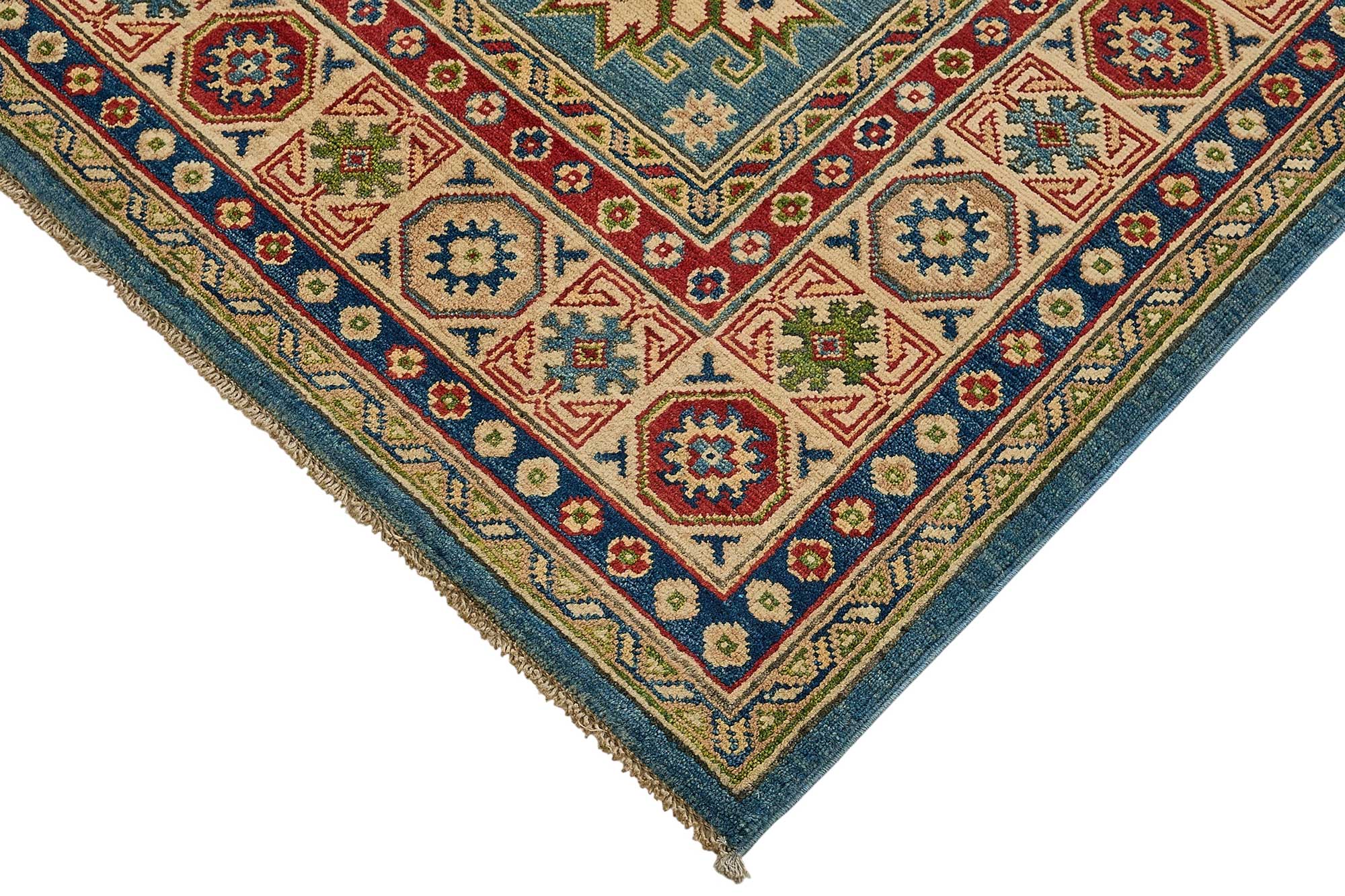 6x8 Blue Turkish Medallion Oushak Rug - 51539