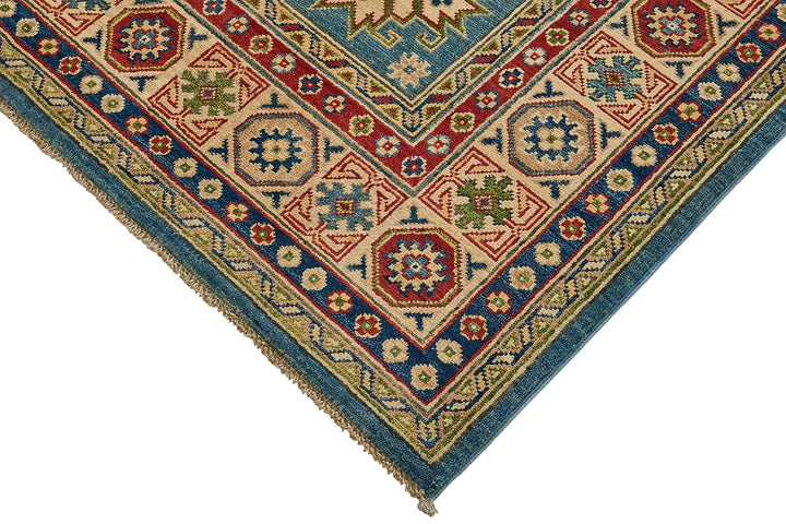 6x8 Blue Turkish Medallion Oushak Rug - 51539