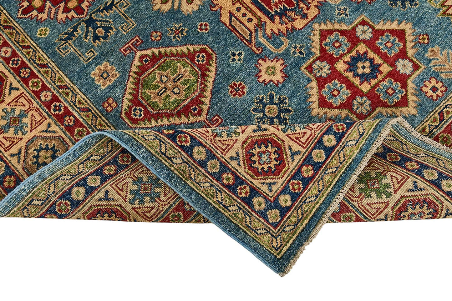 6x8 Blue Turkish Medallion Oushak Rug - 51539
