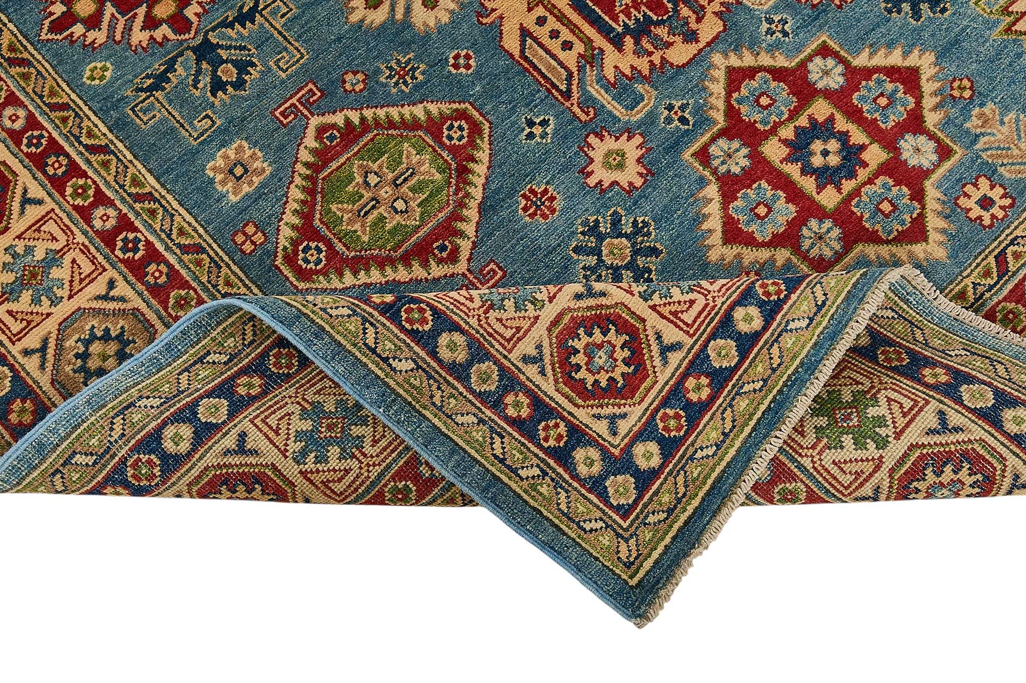 6x8 Blue Turkish Medallion Oushak Rug - 51539