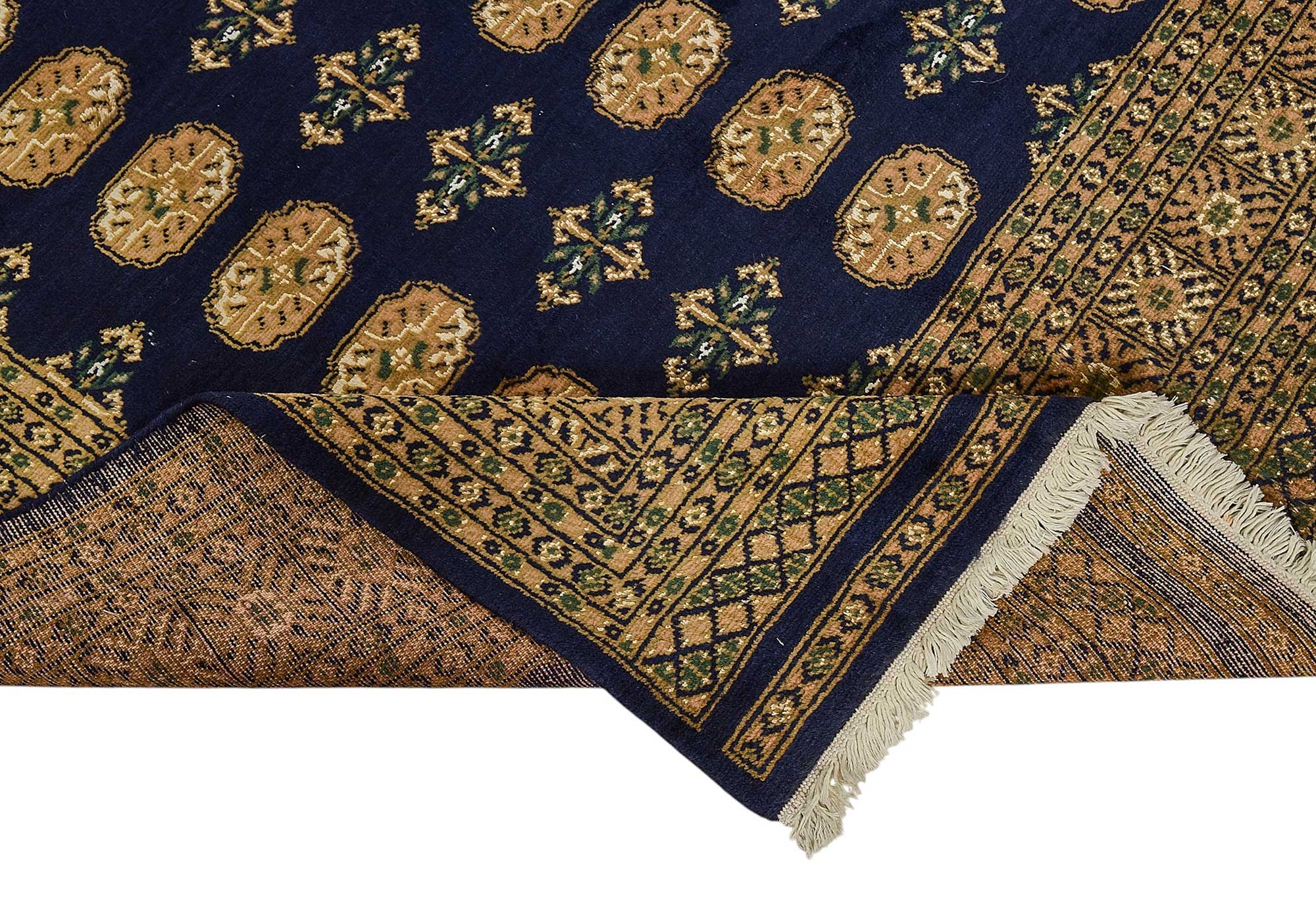 5x7 Blue Geometric Oushak Rug - 51540